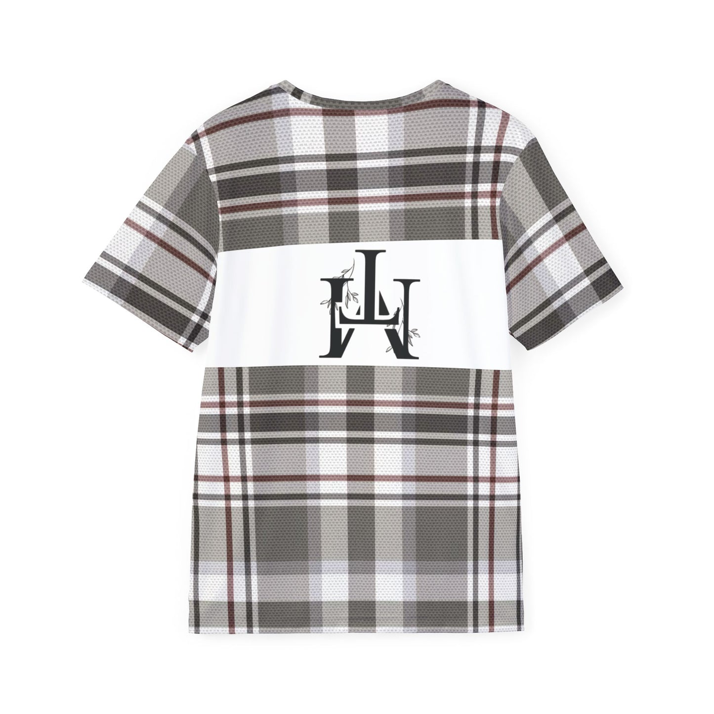 t-shirt with print plaid fabric