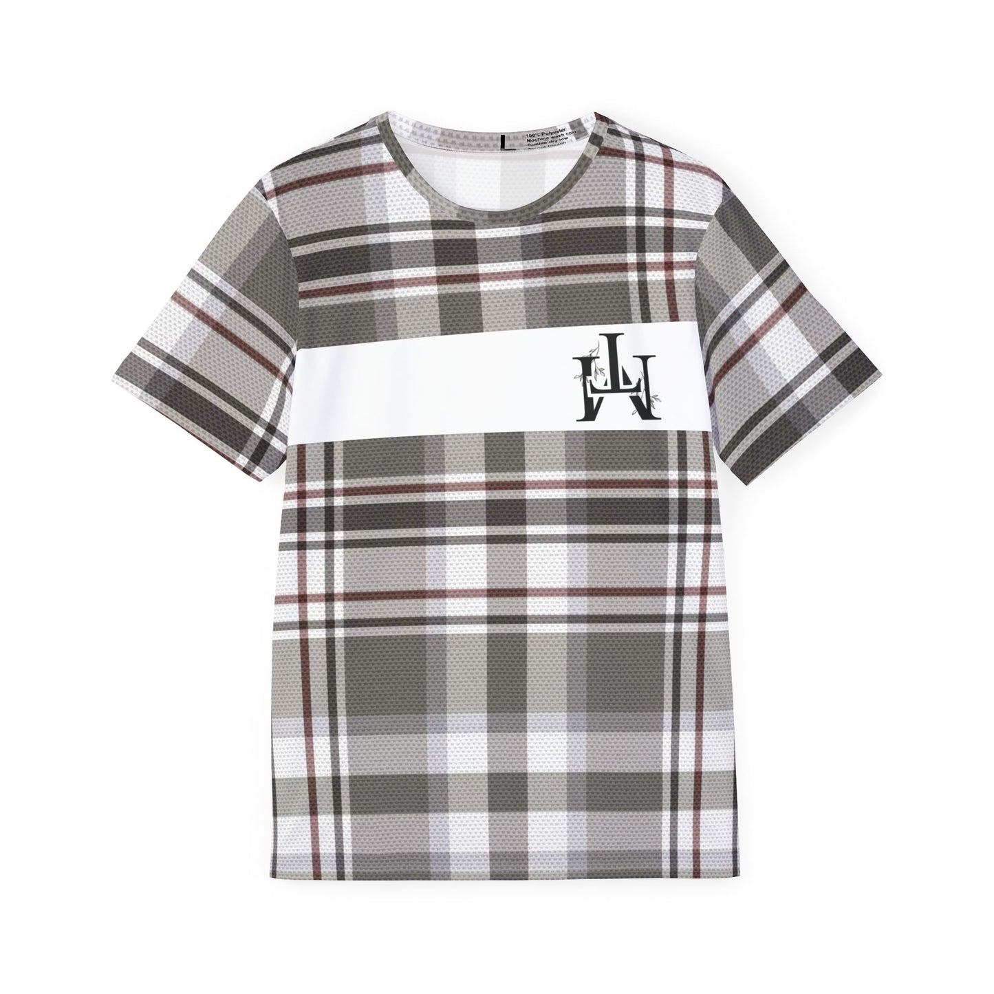 t-shirt with print plaid fabric