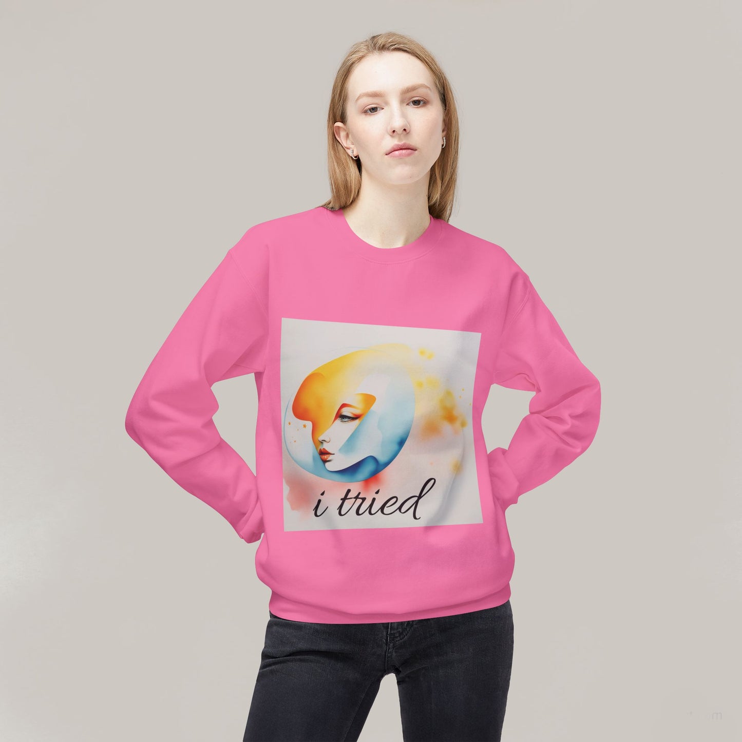 Unisex Sweatshirt sad face