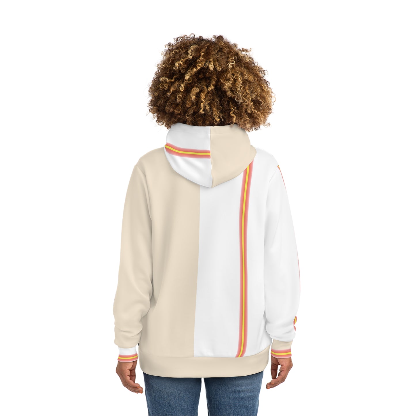 Stylish Color-Block Hoodie with Retro Stripes | Casual Fashion Wear