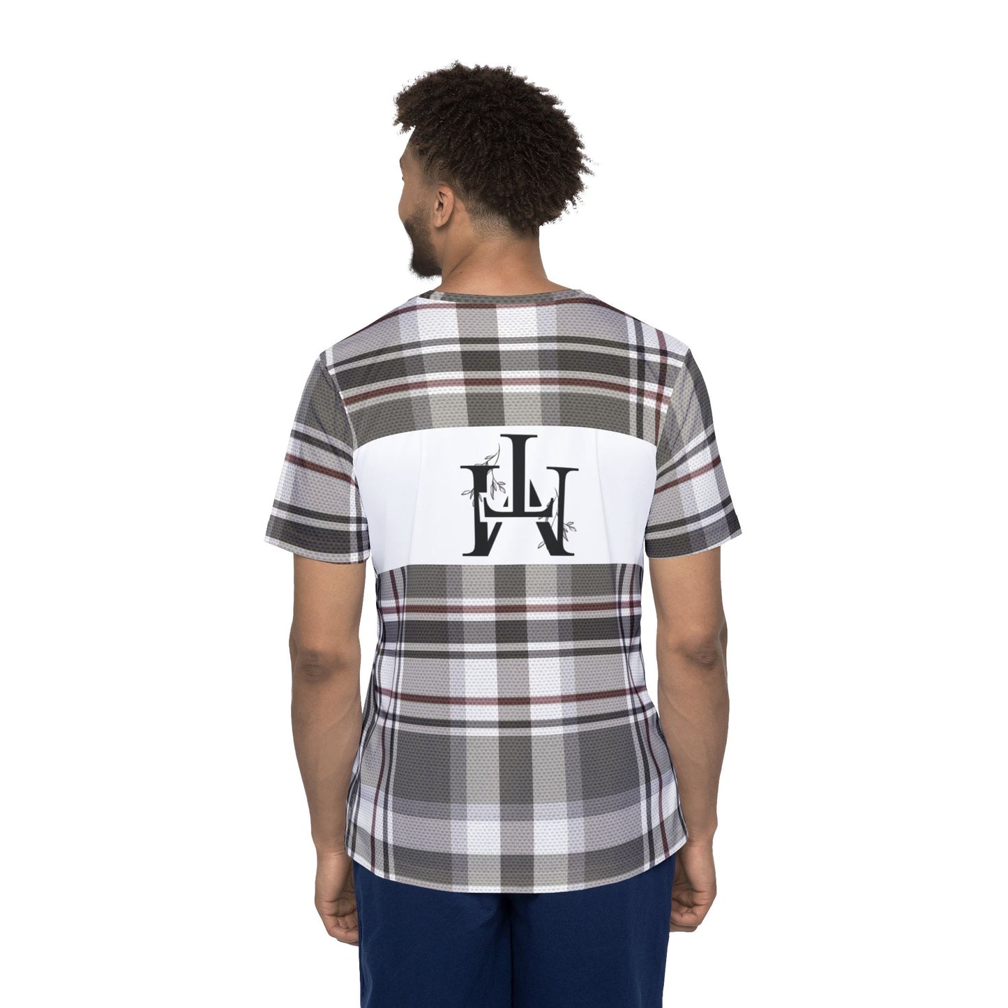 t-shirt with print plaid fabric