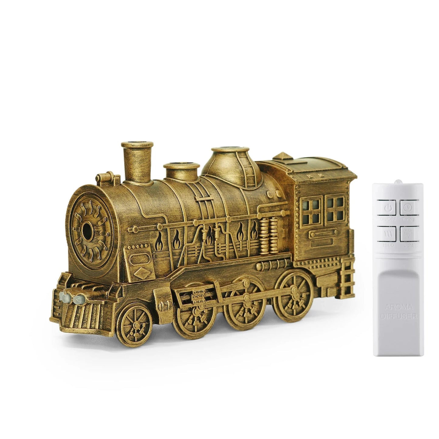 Mini Train Shape Aromatherapy Essential Oil Diffuser Ultrasonic Cool Mist Air Humidifier with LED Lamp Aroma Difusor Atomizer