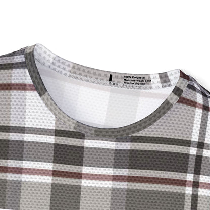 t-shirt with print plaid fabric